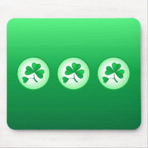 Three Shamrocks Mouse Pad
