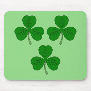 Three Shamrocks Mouse Pad