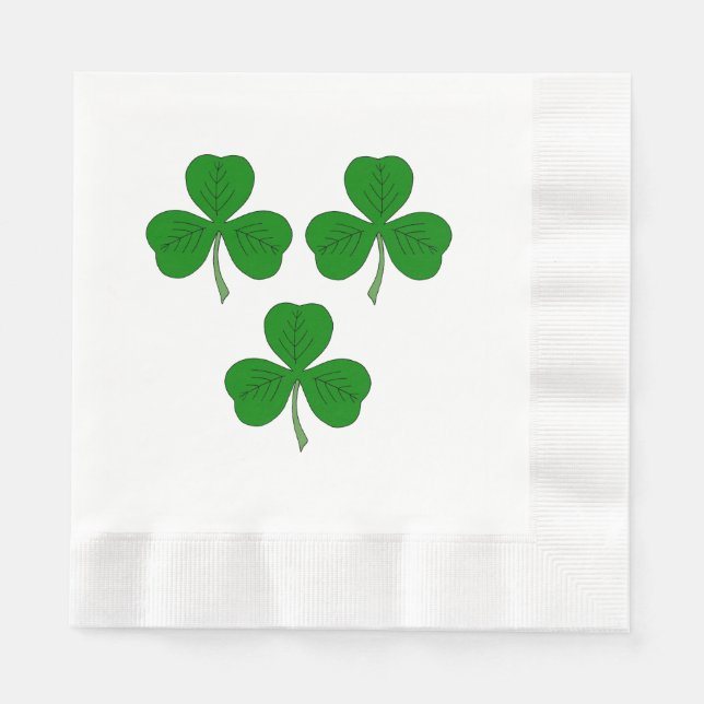 Three Shamrocks Napkin (Front)