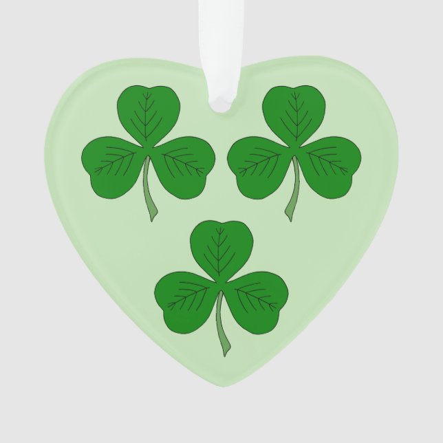 Three Shamrocks Ornament (Front)