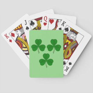 Three Shamrocks Playing Cards