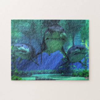 Three Sharks Jigsaw Puzzle