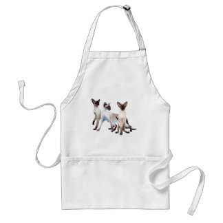 Three Siamese Cats Standard Apron