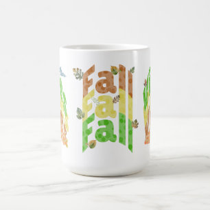 Three Sided Fall Vibes Custom Design Coffee Mug