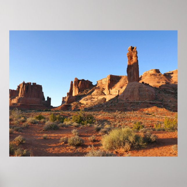 Three Sisters at Arches National Park Poster (Front)