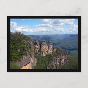 three sisters blue mnts postcard