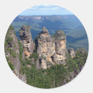 three sisters classic round sticker