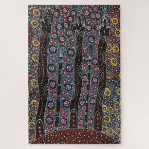 Three Sisters Dreaming by Cindy Wallace Jigsaw Puzzle