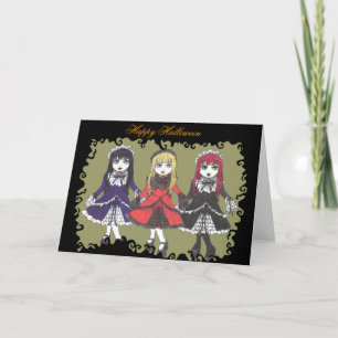 Three Sisters Halloween Card