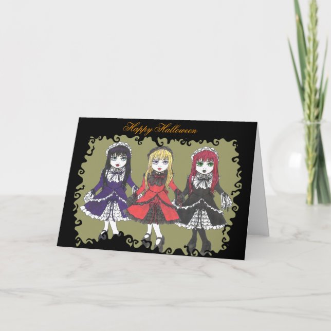 Three Sisters Halloween Card (Front)