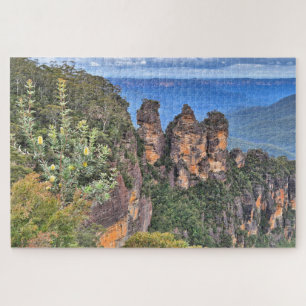 Three Sisters, Katoomba, Blue Mountains, Australia Jigsaw Puzzle