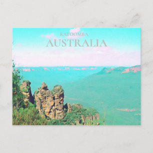Three sisters Katoomba scenic Australian travel Postcard