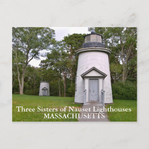 Three Sisters of Nauset Lighthouses Postcard