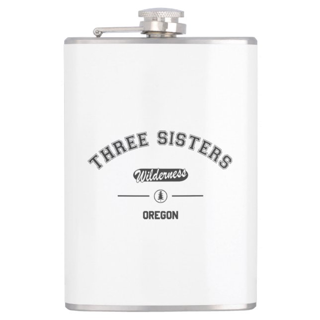 Three Sisters Wilderness Hip Flask (Front)