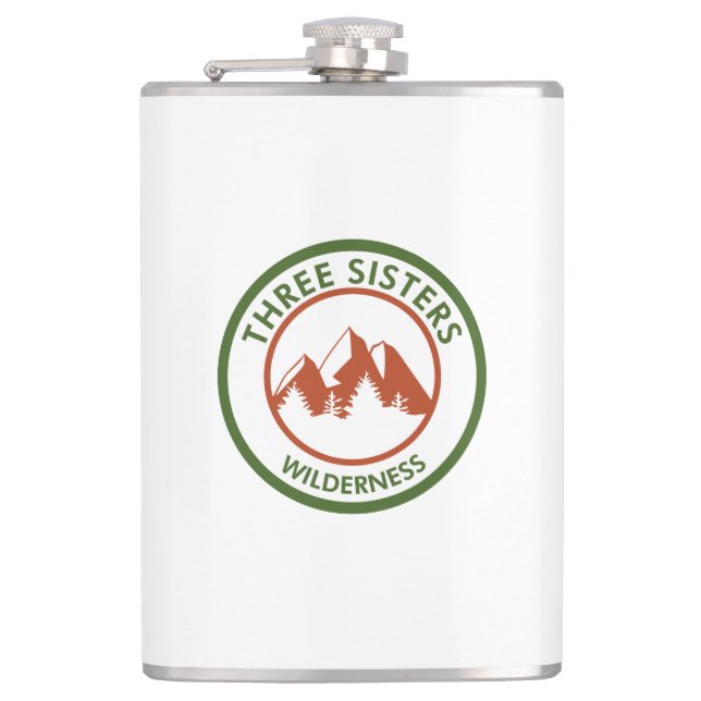 Three Sisters Wilderness Hip Flask (Front)