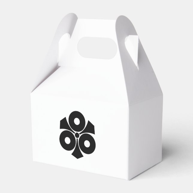 Three snake eyes with swords favour box (Back Side)