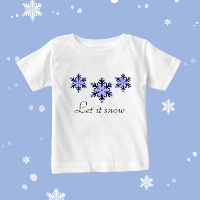 Three snowflakes baby T-Shirt (Creator Uploaded)