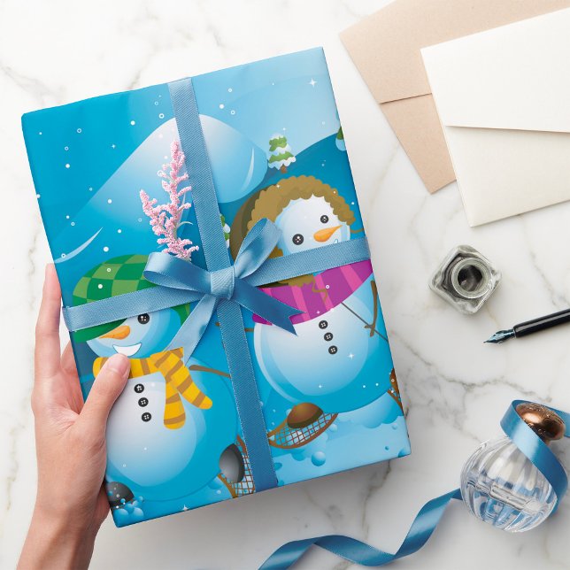 Three Snowman Wrapping Paper (Creator Uploaded)
