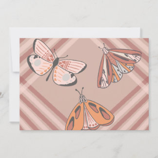 Three Southwest Butterflies   Invitation