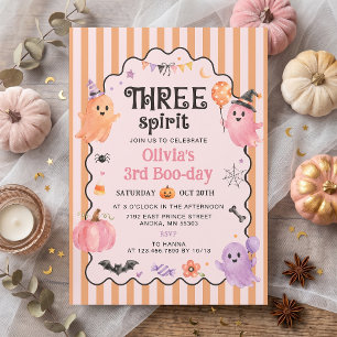 Three Spirit 3rd Birthday Invitation
