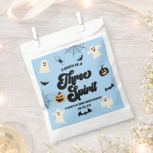 Three Spirit Blue Halloween 3rd Birthday Party Favour Bag