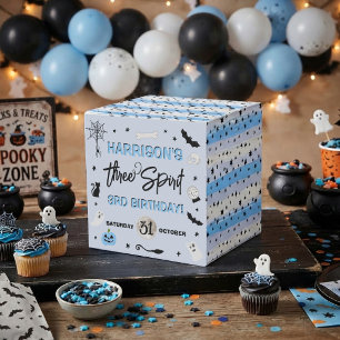Three Spirit! Boys Halloween 3rd Birthday Party Favour Box