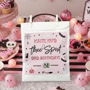 Three Spirit! Girls Halloween 3rd Birthday Party Favour Bag