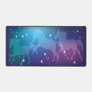 Three Spirit Horses Design Desk Mat