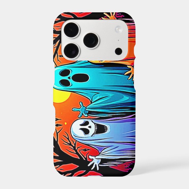 Three Spooky Halloween Ghosts Design (Back)