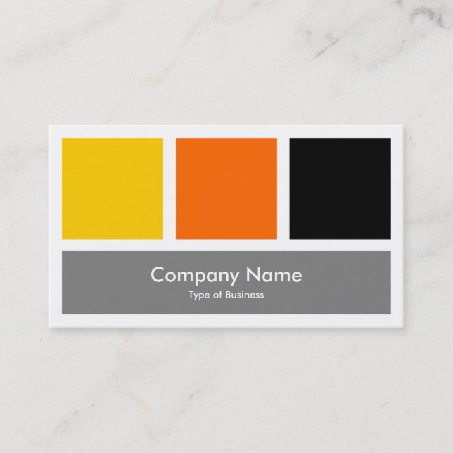 Three Squares 01 Business Card (Front)