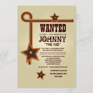 Three Star Western Invitation