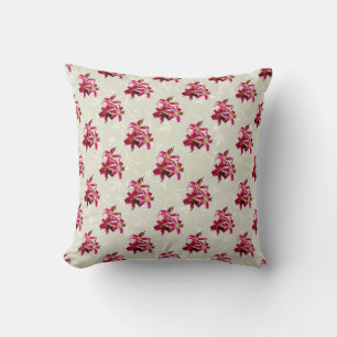 Three Stargazer Lilies Cushion