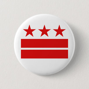 Three Stars 2 Bars 6 Cm Round Badge