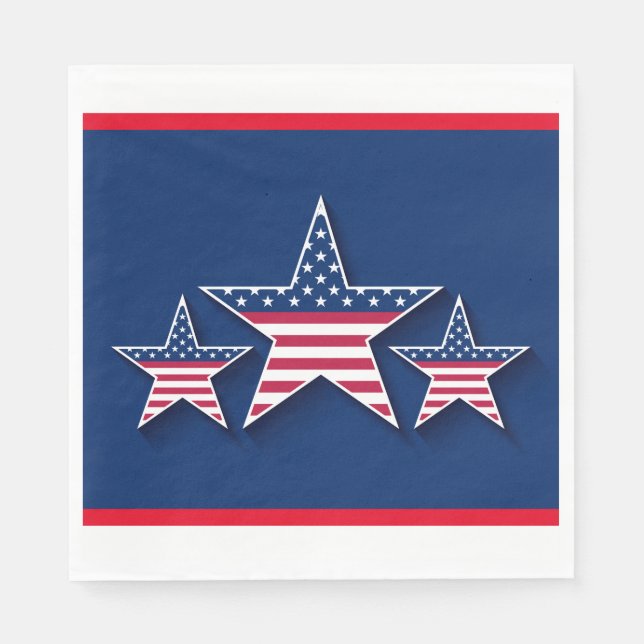 Three Stars  Napkin (Front)