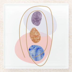 Three Stones Glass Coaster