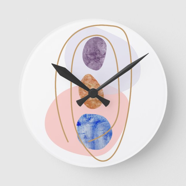 Three Stones Round Clock (Front)