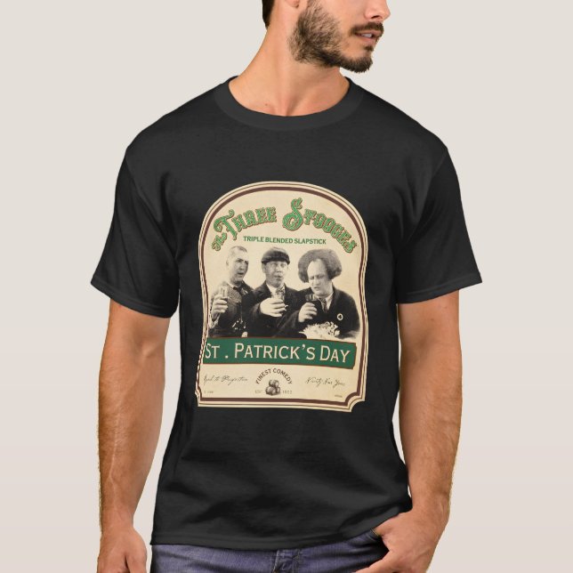 Three Stooges St Patrick'S Day T-Shirt (Front)