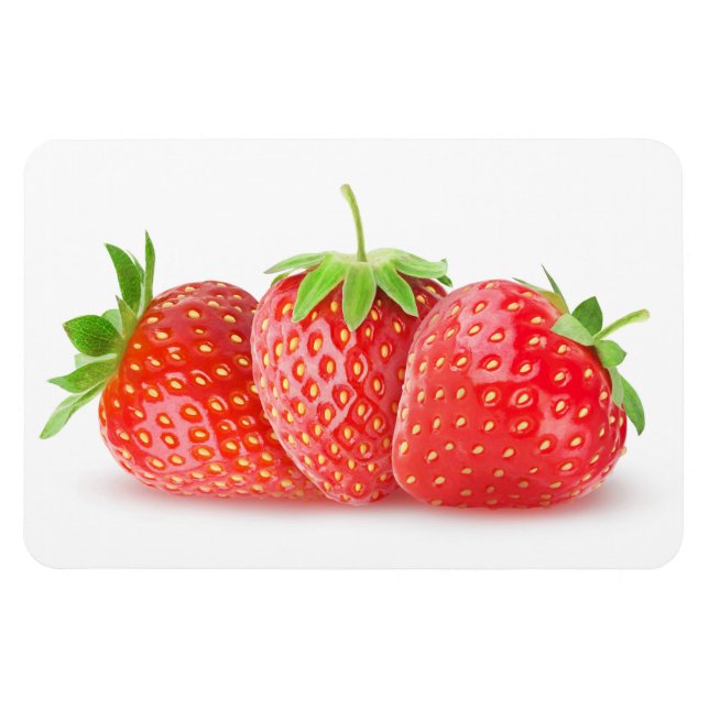 Three strawberries magnet (Horizontal)