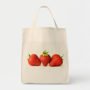 Three Strawberries On White gtm Tote Bag