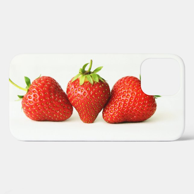 Three Strawberries On White iphcnm Case-Mate iPhone Case (Back (Horizontal))