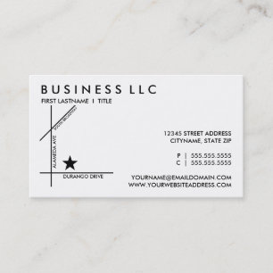 three streets map coupon card