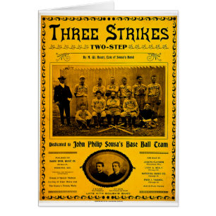 Three Strikes Two Step 1902 Vintage Sheet Music