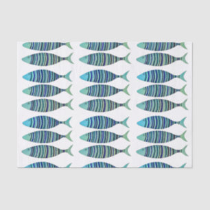 Three Striped Fish  Tissue Paper