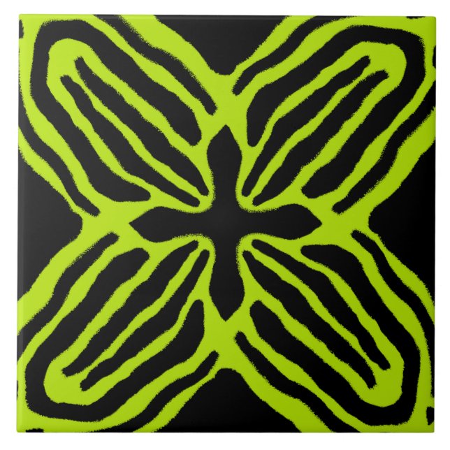 Three Striped Poison Dart Frog Ceramic Tile (Front)