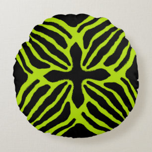Three Striped Poison Dart Frog Round Cushion