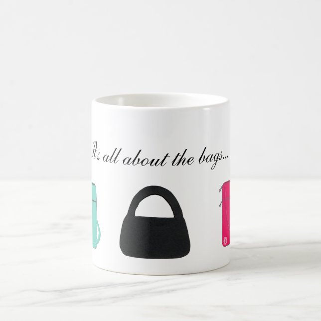 Three Stylish Handbags Coffee Mug (Center)