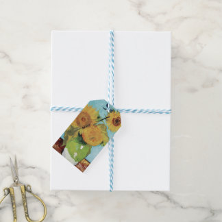Three Sunflowers in a Vase by Vincent van Gogh Gift Tags