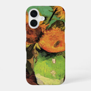 Three Sunflowers in a Vase by Vincent van Gogh iPhone 16 Case