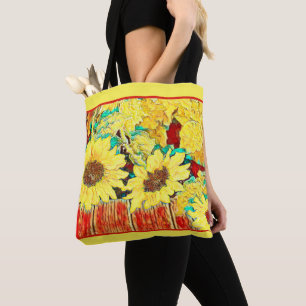 Three Sunflowers Tote Bag