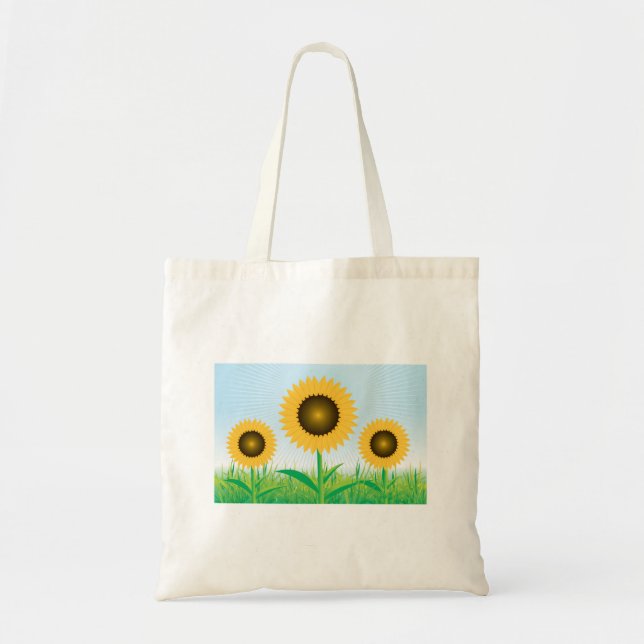Three Sunflowers Tote Bag (Front)
